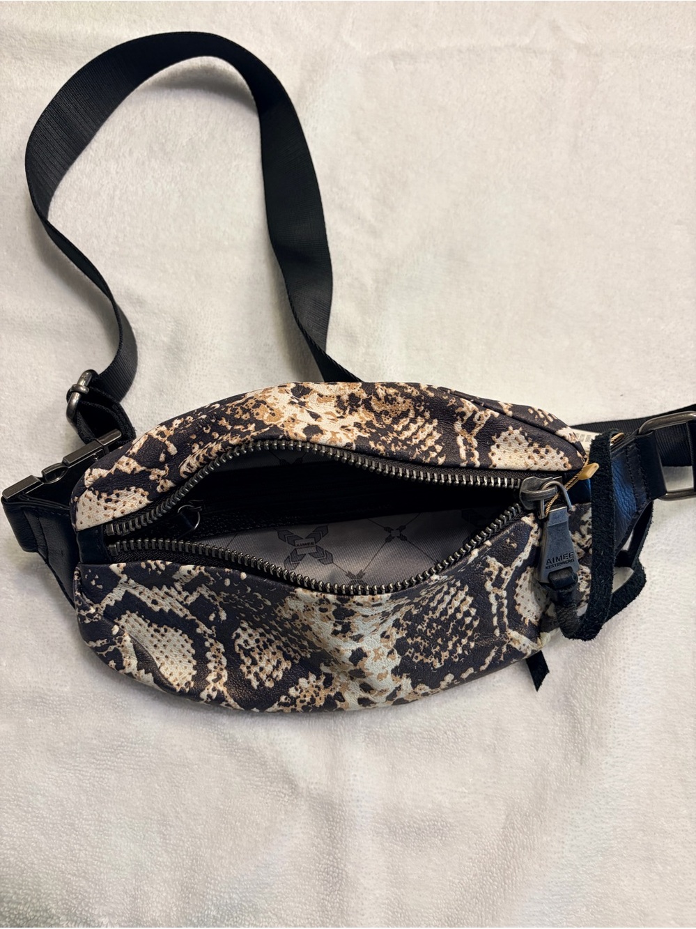 NWT Aimee Kestenberg Milan Leather Bum Bag - Mystic Snake